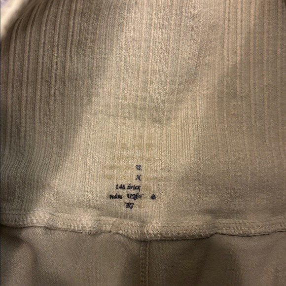 Free people fp movement good karma running Tan Ribbed Shorts vintage hemlock - Picture 3 of 6